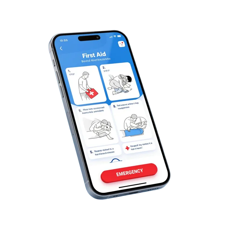 Tela do app Socorro Já em uso